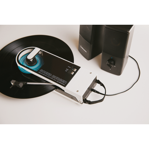 Sound Burger無線可攜式黑膜唱盤機生活影像